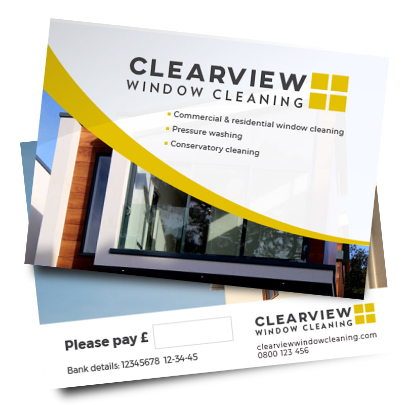 window cleaner leaflet